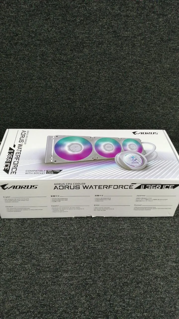 Fontaine à eau simple AORUS WATERFORCE II 360 ICE