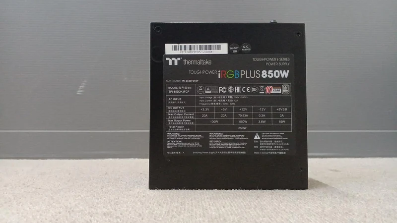 Bloc d'alimentation THERMALTAKE : TOUGHPOWER IRGBPLUS850W