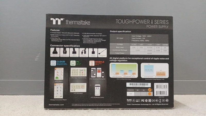 Bloc d'alimentation THERMALTAKE : TOUGHPOWER IRGBPLUS850W