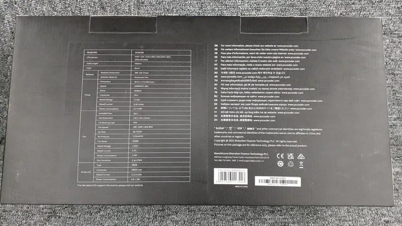 Refroidisseur de processeur à eau PCCOOLER DS360 BK