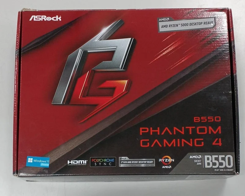ASROCK Motherboard: B550M PHANTOM GAMING 4