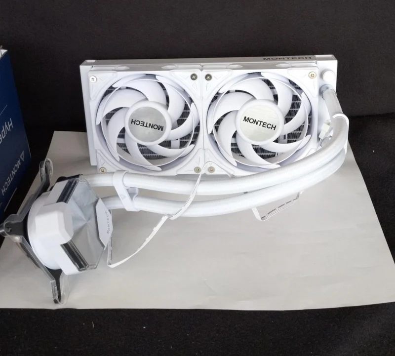 [À DÉCHETER] Refroidisseur de processeur MONTECH HYPERFLOW SILENT 240 BLANC
