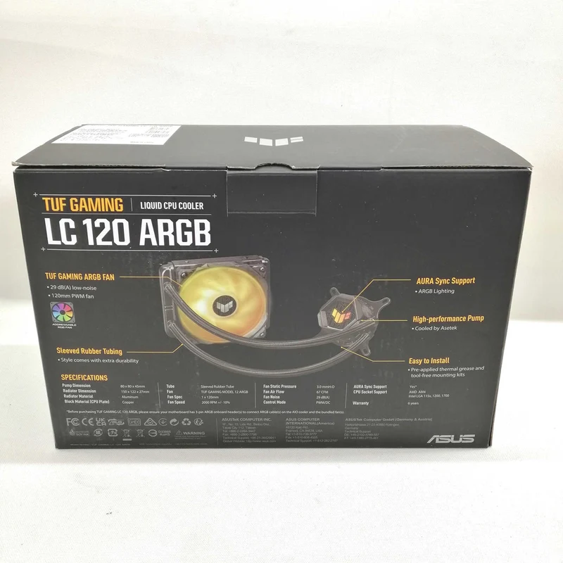 ASUS CPU cooler LC120ARGB