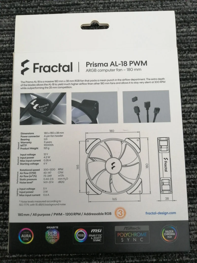 FRACTAL Case Fan PRISMA AL-18 PWM