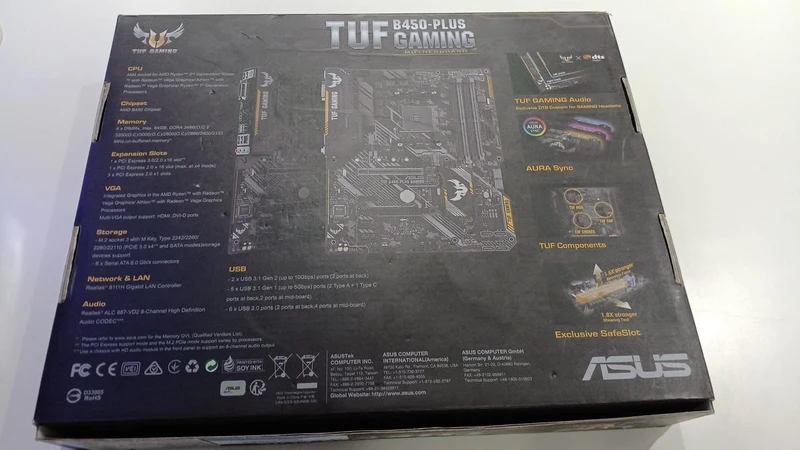 Carte mère ASUS TUF B450-PLUS GAMING