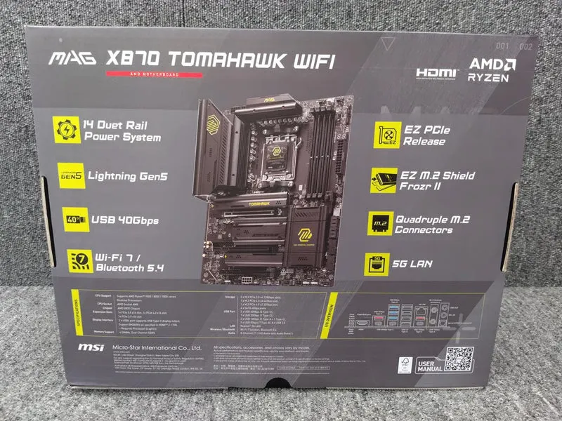 Carte mère MSI MAG X870 TOMAHAWK WIFI