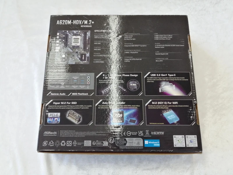 ASROCK Motherboard A620M-HDV/M.2+
