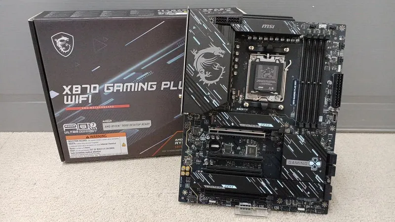 MSI Motherboard: X870 GAMING PLUS WIFI