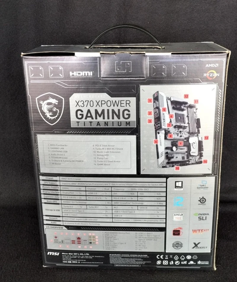 [JUNK] MSI Motherboard X370 XPOWER GAMING TITANIUM