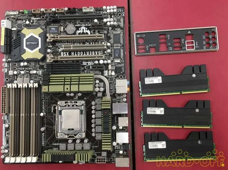 ASUS [Junk] M/B CPU RAM Set SABERTOOTH X58 COREI7-975 6GB