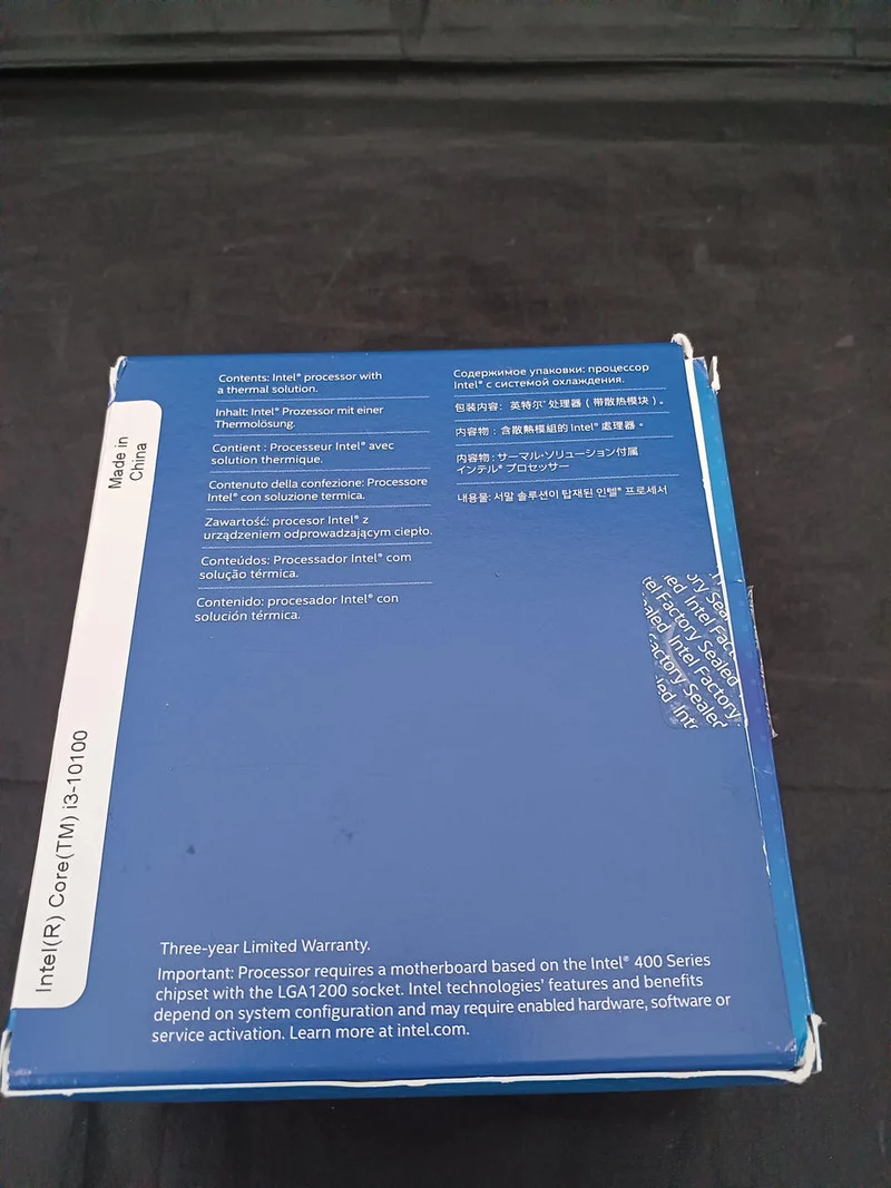 Intel Core i3-10100 CPU