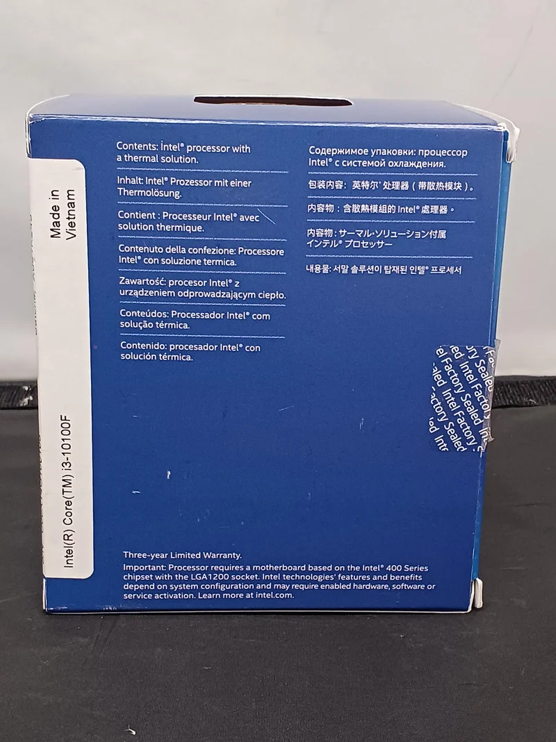 Processeur Intel i3-10100F 3.60 GHz