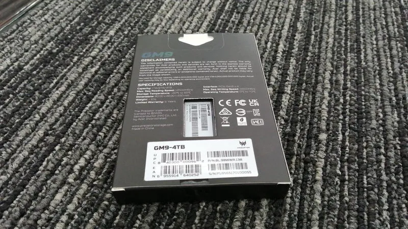 PREDATOR SSD 4TB GM9-4TB