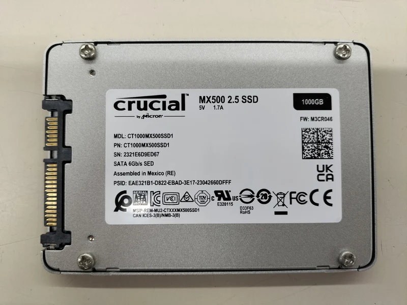 SSD CRUCIAL MX500 1 To 2.5"
