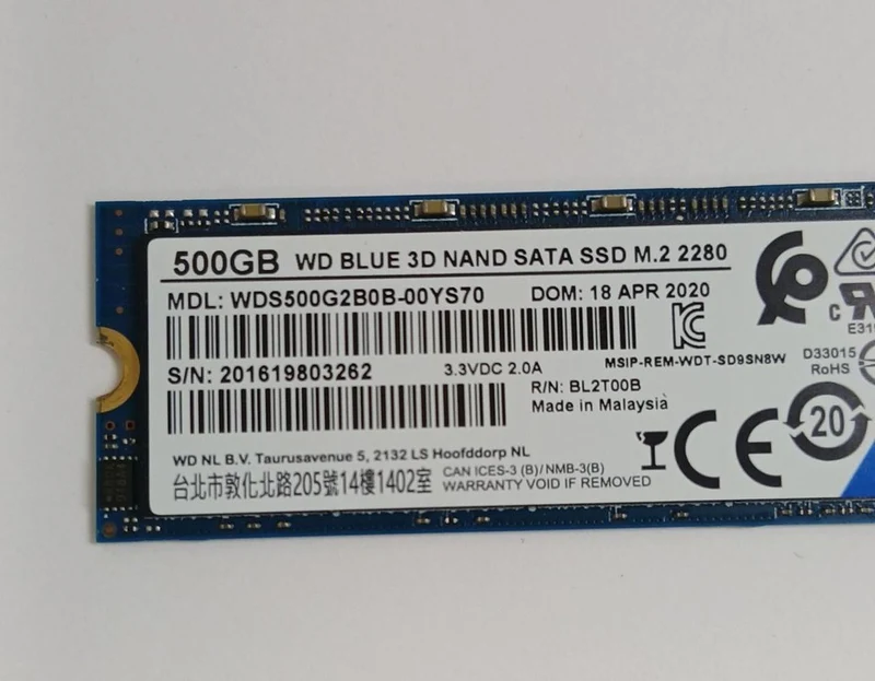 CRUCIAL M.2/SSD WDS500G2B0B