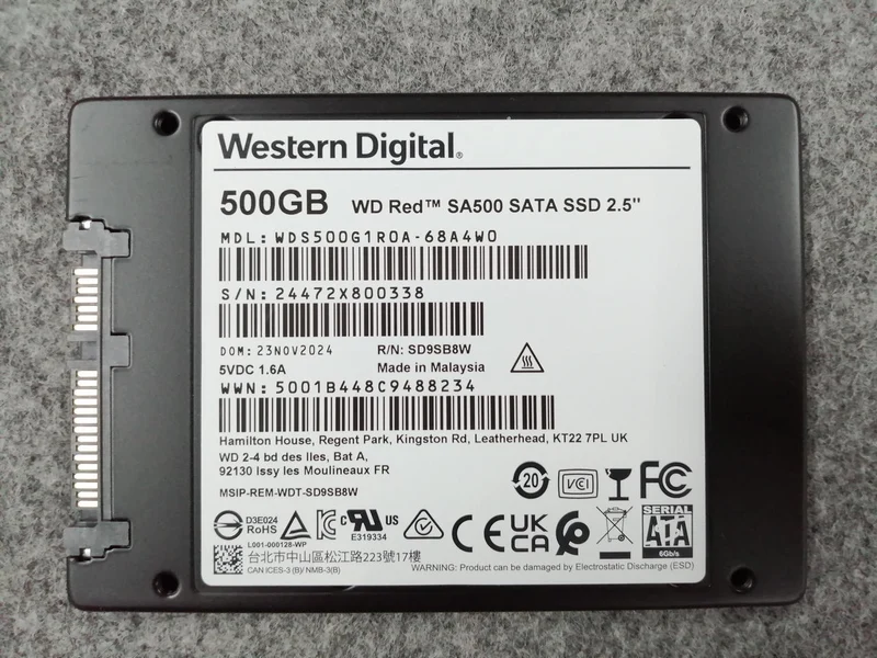 SSD WESTERN DIGITAL 2.5 pouces WDS500G1R0A