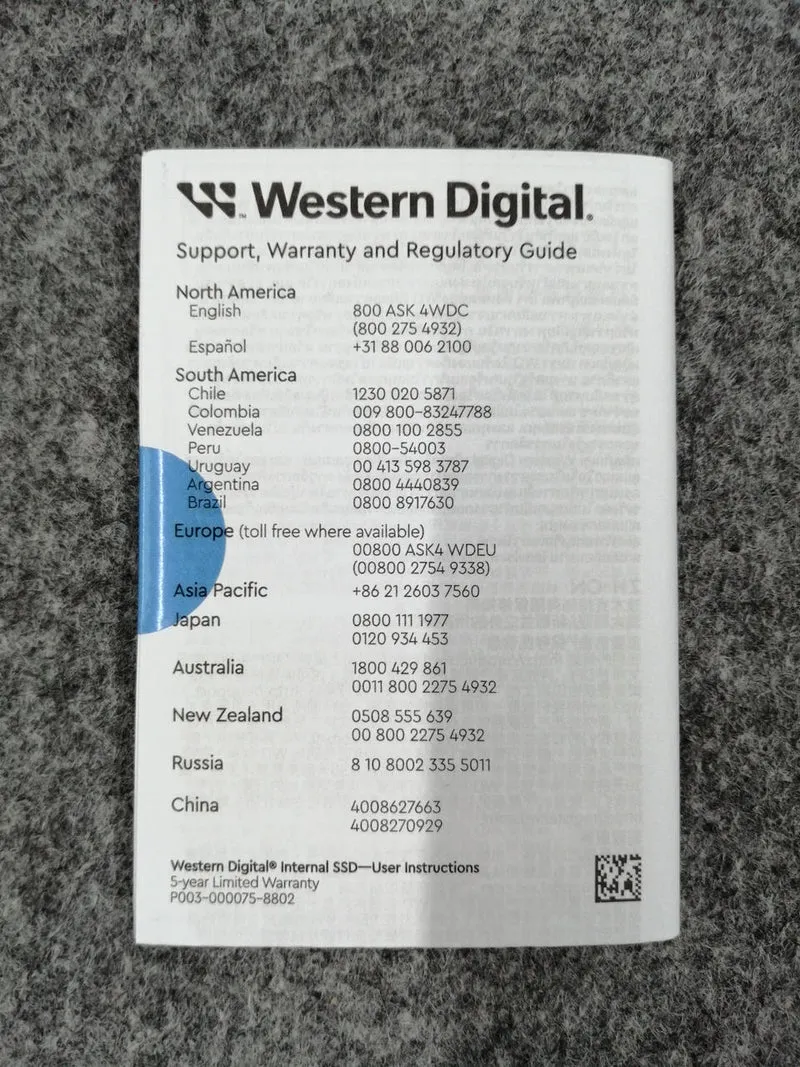 SSD WESTERN DIGITAL 2.5 pouces WDS500G1R0A