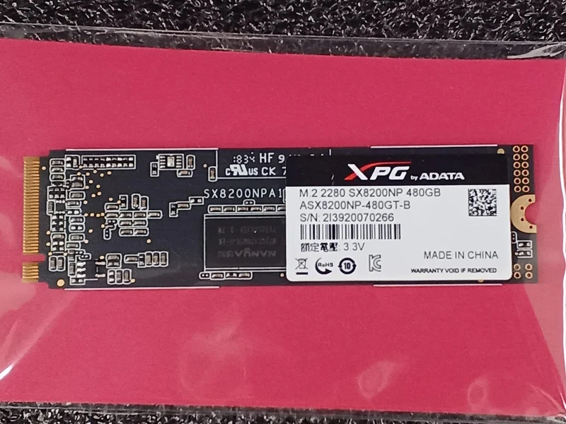 α-DATA M.2 SSD ASX8200NP-480GT-B