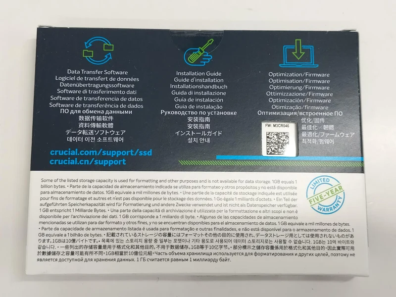 Crucial MX500 500 Go [Non ouvert] CT500MX500SSD1