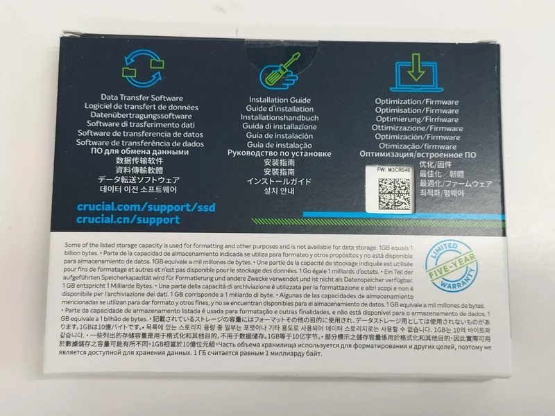 Crucial MX500 500 Go [Non ouvert] CT500MX500SSD1