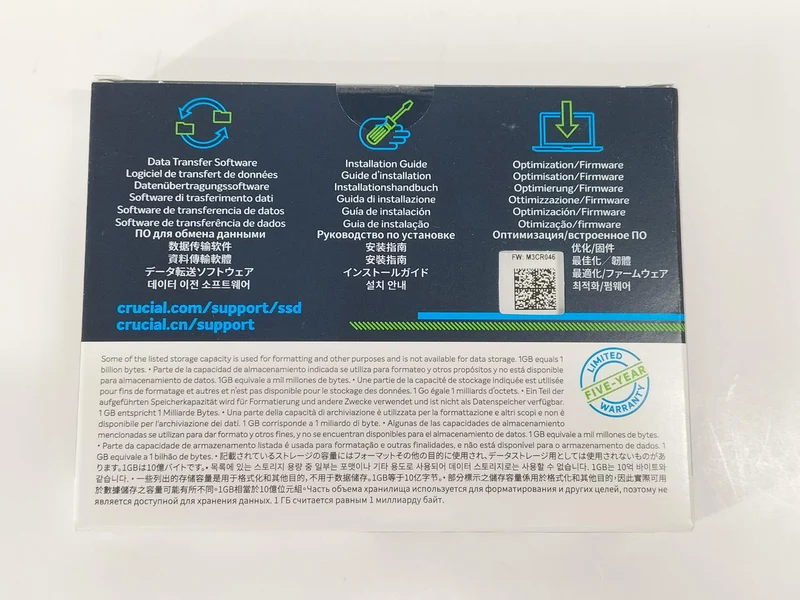 Crucial [Non ouvert] MX500 CT500MX500SSD1/JP