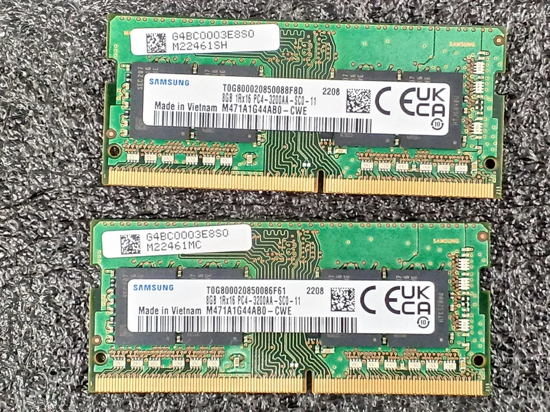SAMSUNG Laptop Memory PC4-25600 (3200) 8GB x2