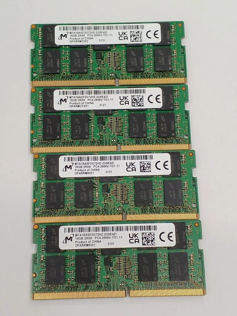 MICRON DDR4 (PC4-2666V/PC4-2130) 8GB 4 chips MTA18ASF2G72HZ-2G6E4ZI