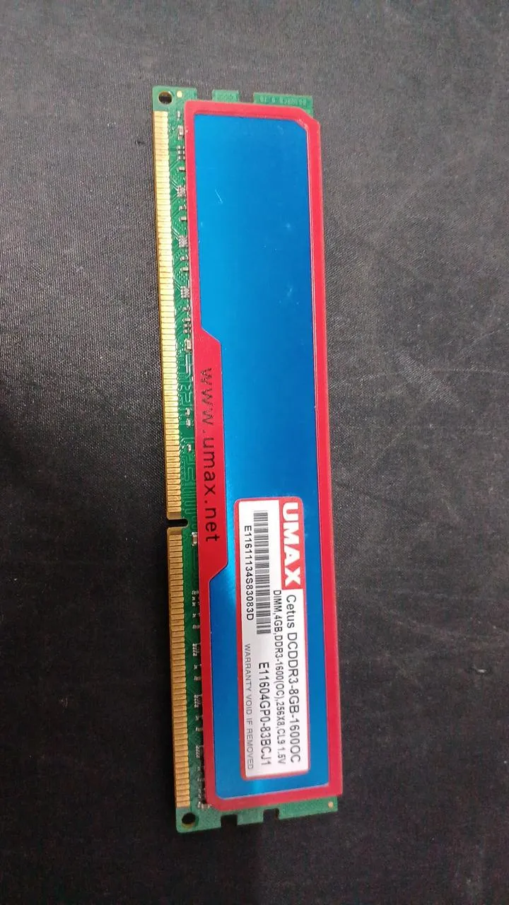 UMAX DDR3 Memory 16GB (4GB 4 modules) DCDDR3-8GB-1600OC