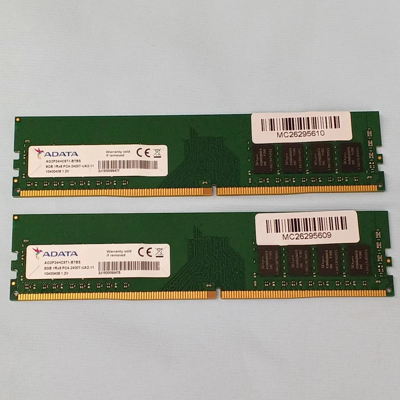 Mémoire PC ADATA DDR4 16 Go (2 x 8 Go) AO2P24HC8T1-BTBS