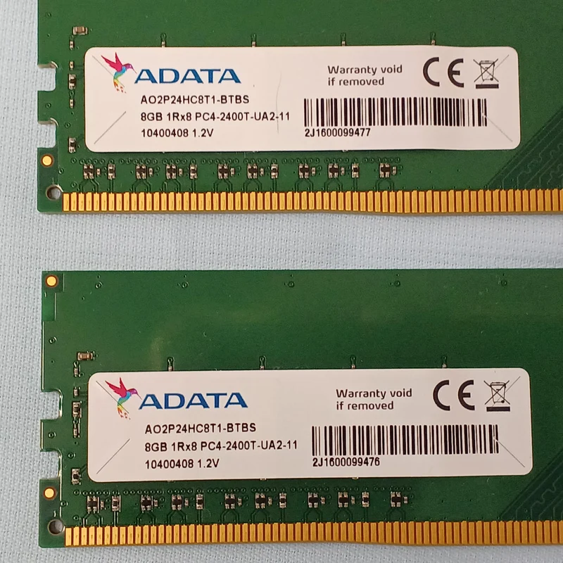 Mémoire PC ADATA DDR4 16 Go (2 x 8 Go) AO2P24HC8T1-BTBS