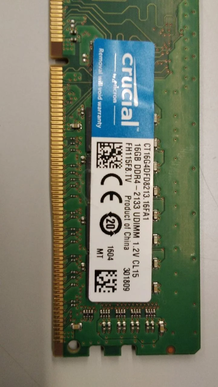 Mémoire CRUCIAL DDR4 PC-2133 16 Go