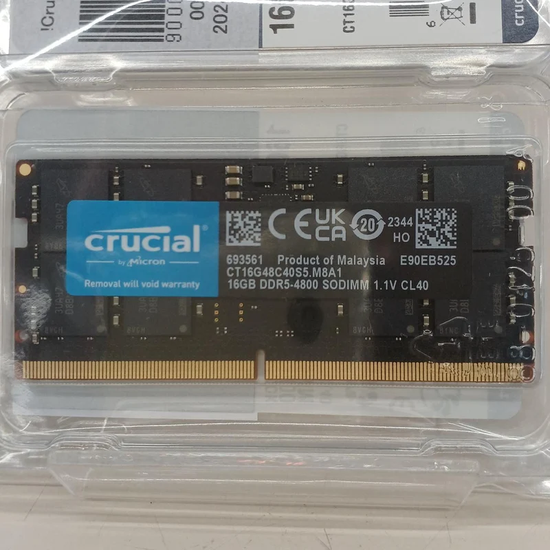 CRUCIAL DDR5 Notebook PC Memory CT16G48C40S5. M8A1 (Set of 2)