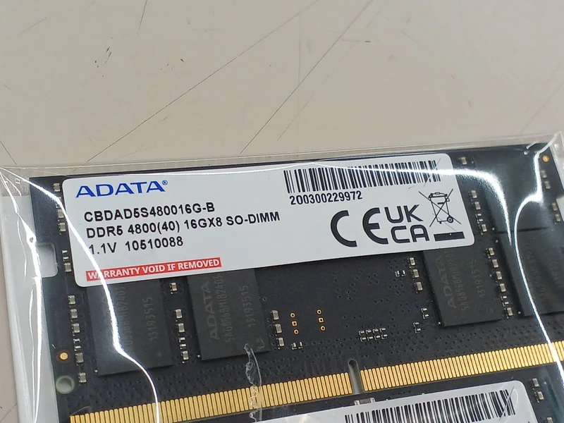 Mémoire pour ordinateur portable ADATA 16 Go × 2 DDR5-4800 (PC5-38400)