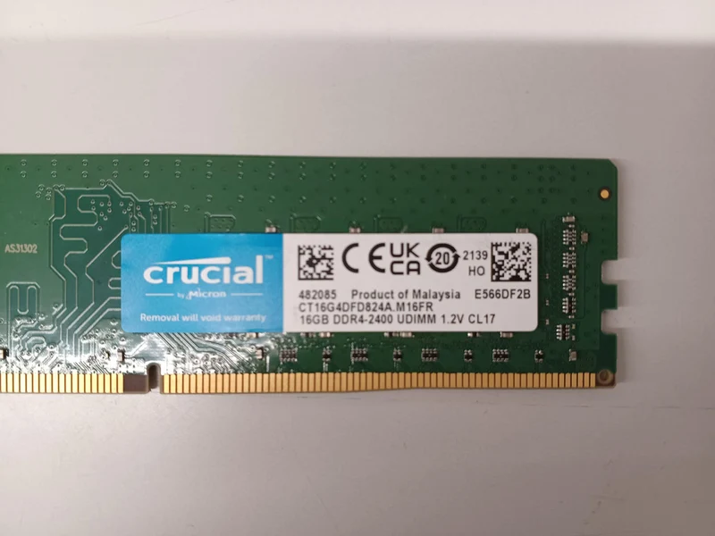 Crucial PC memory CT16G4DFD824A. M16FR