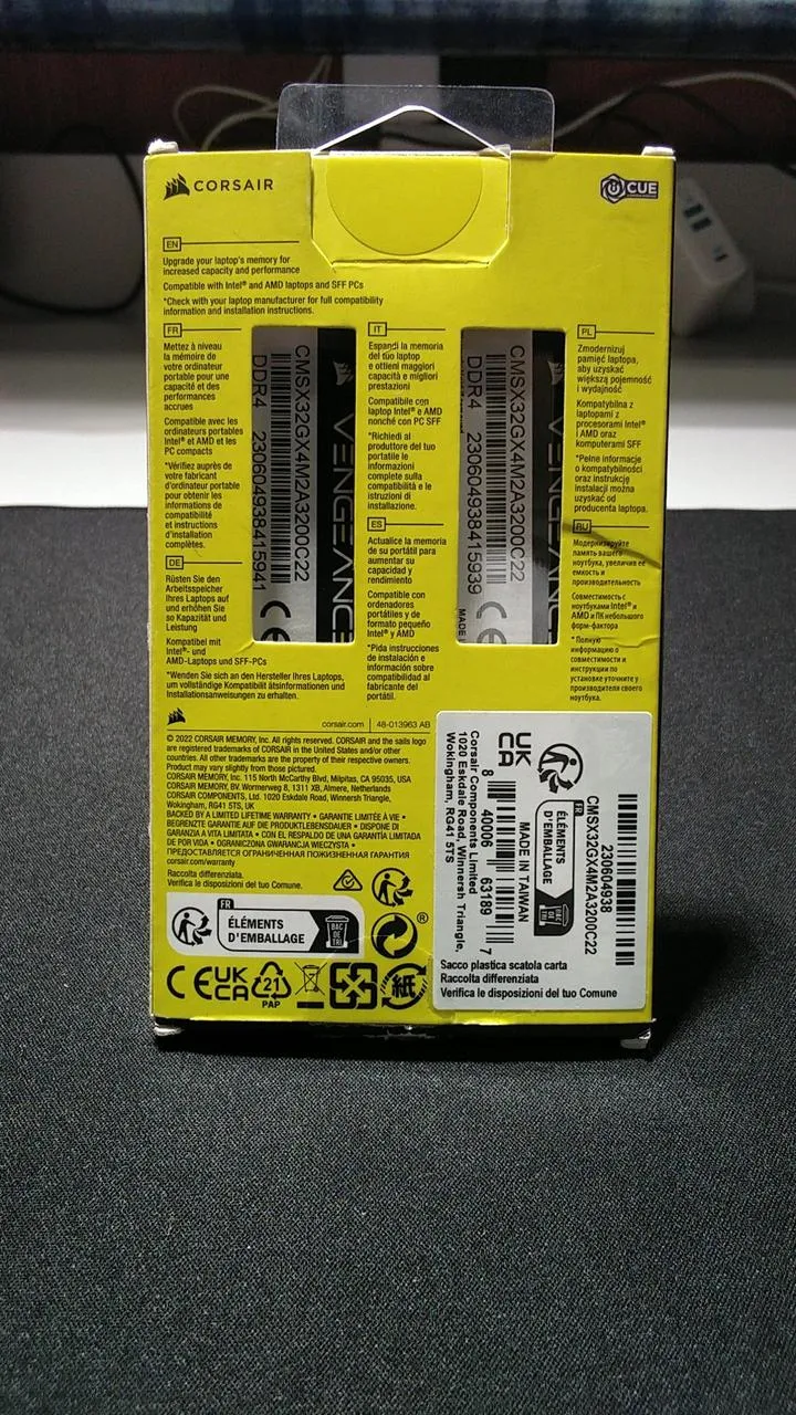 Mémoire CORSAIR PC4 CHSX32GX4M2A