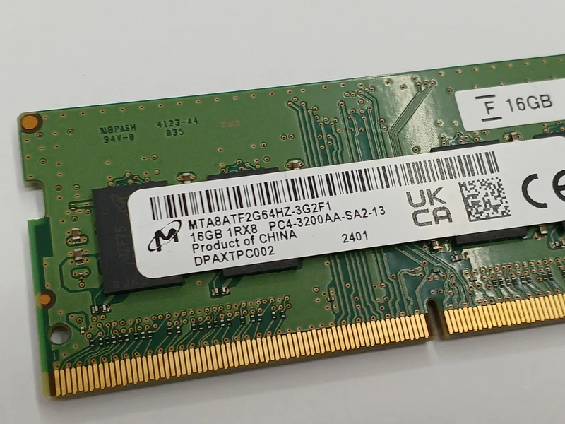 MICRON DDR4-3200 16 Go 1 puce MTA8ATF2G64HZ-3G2F1
