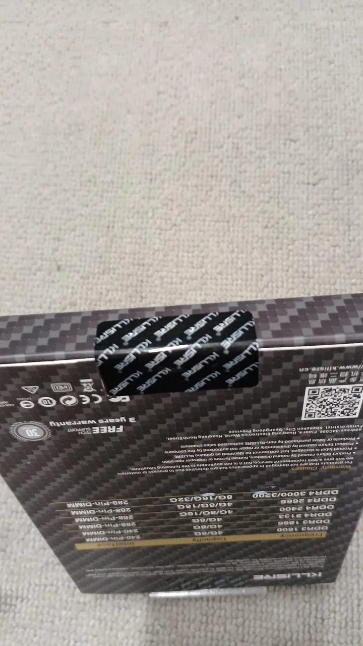 Mémoire KLLSRE : RAM KLLSRE DDR4 8 Go 16 Go