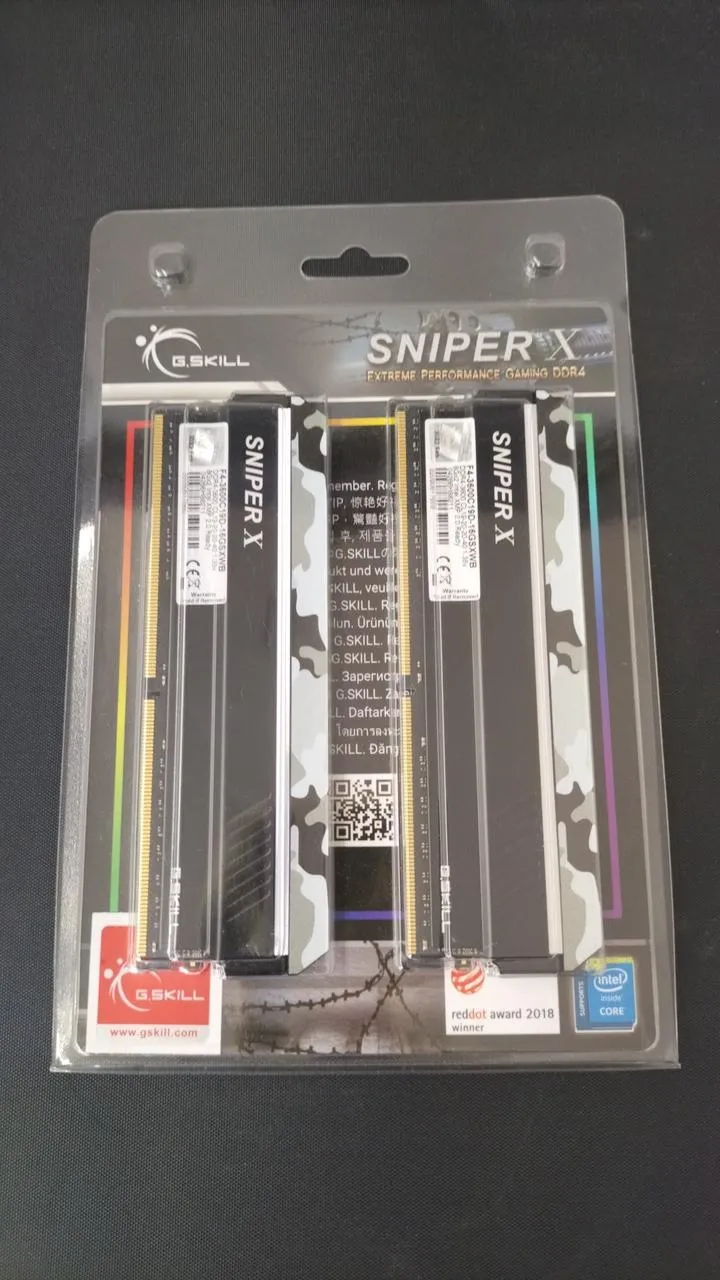 G.SKILL Memory: F4-3600C19D-16GSXWB