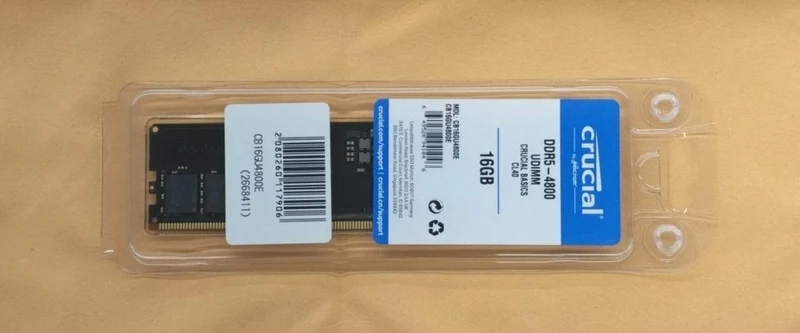 CRUCIAL DDR5-4800 16GB CT16GU4800E
