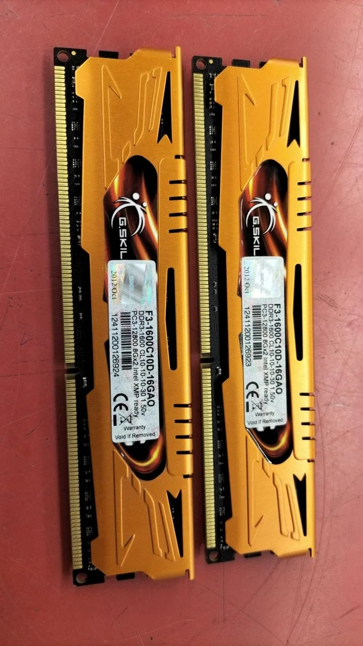 G.SKILL Memory: 8G×2 F3-1600C10D-16GAO