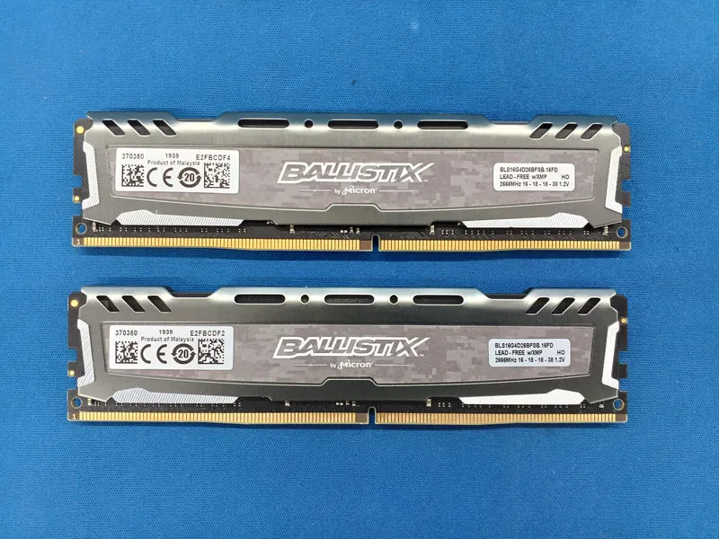 MICRON DDR4 PC4-21300 16GB× 2 Discs BLS16G4D26BFSB.16FD