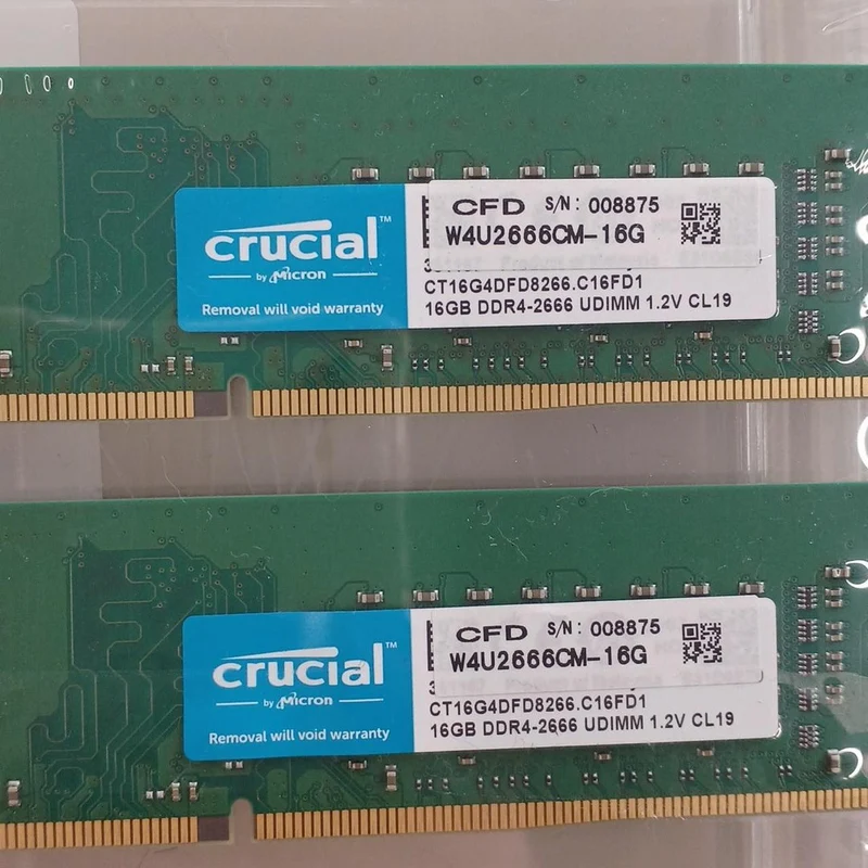 CRUCIAL DDR4 Memory (16GB x 2 sticks) CT16G4DFD8266C16FD1