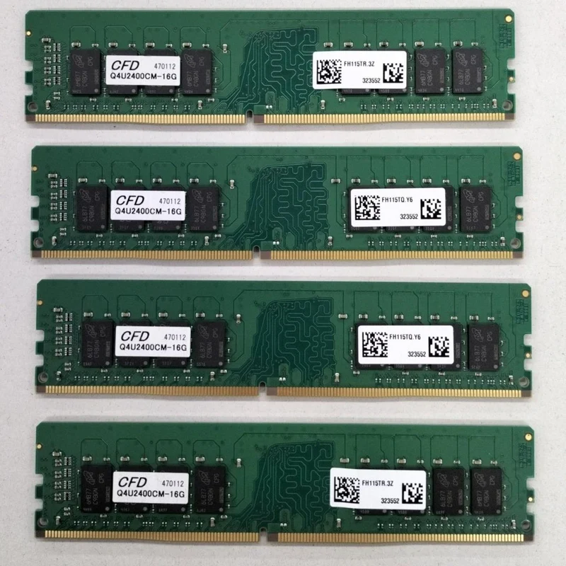 CRUCIAL Memory: 16GB x 4 CT16G4DFD824A. C16FBR1