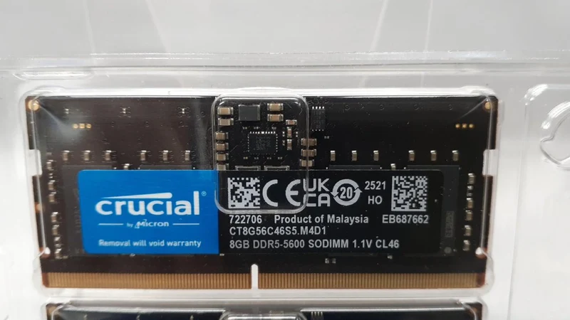 Mémoire principale CRUCIAL CT8G56C46U5. M4D1