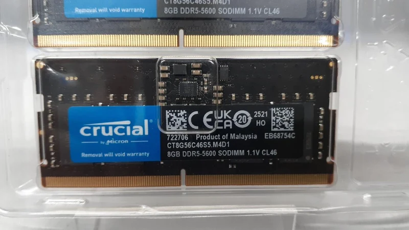 Mémoire principale CRUCIAL CT8G56C46U5. M4D1