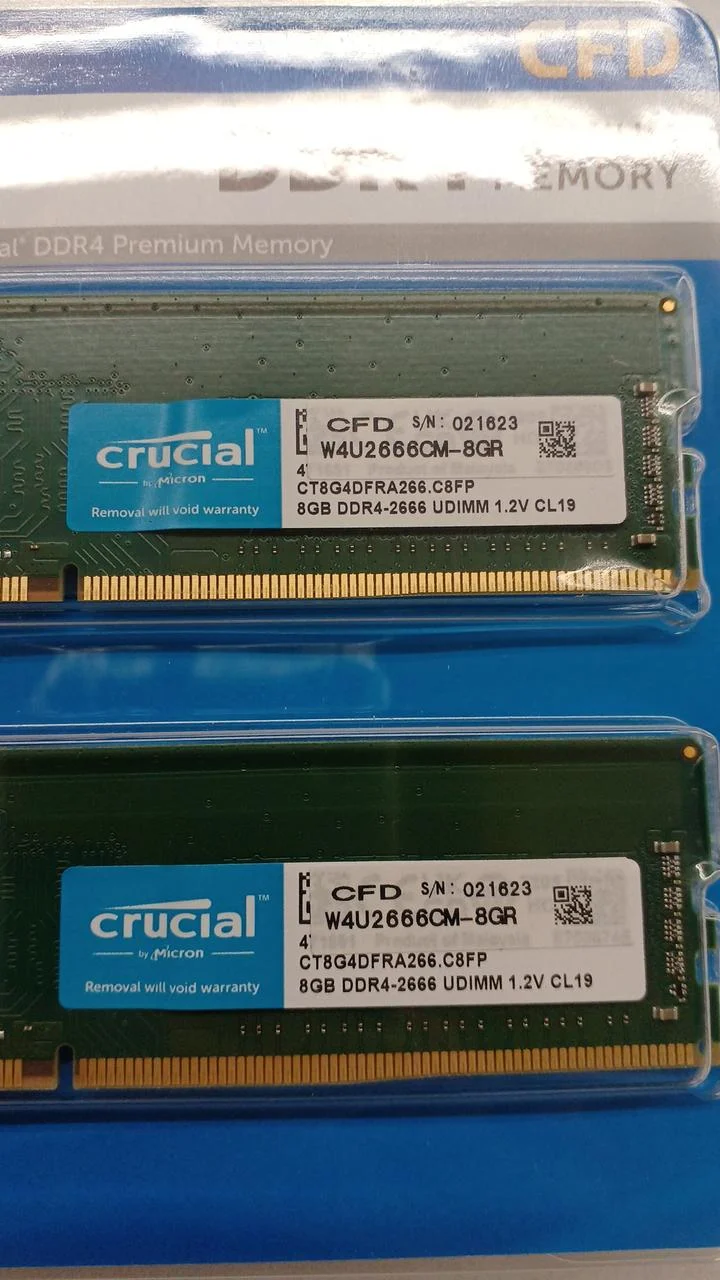 Crucial [8GBx2] DDR4 Memory W4U2666CM-8GR
