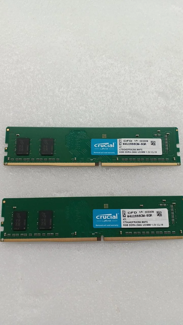 CRUCIAL [8GBx2] DDR4 Memory W4U2666CM-8GR