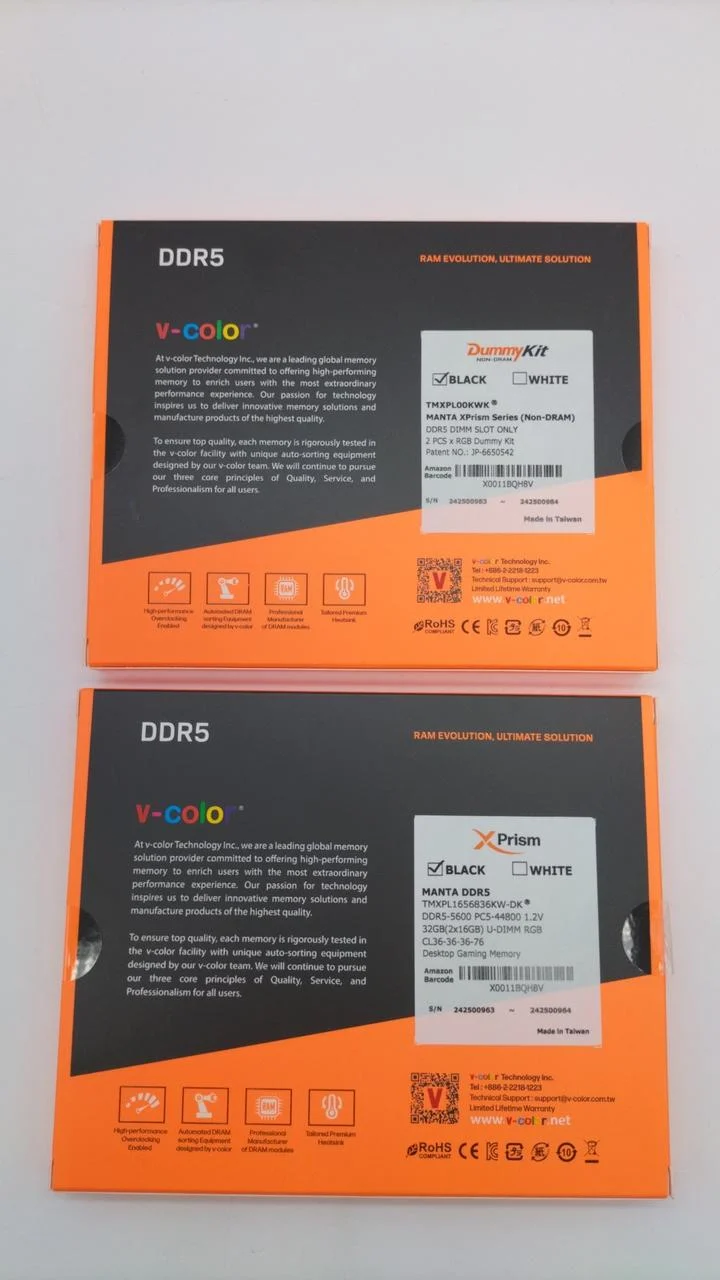 V-COLOR DDR5 Memory MANTA XPRISM SERIES DDR5-5600