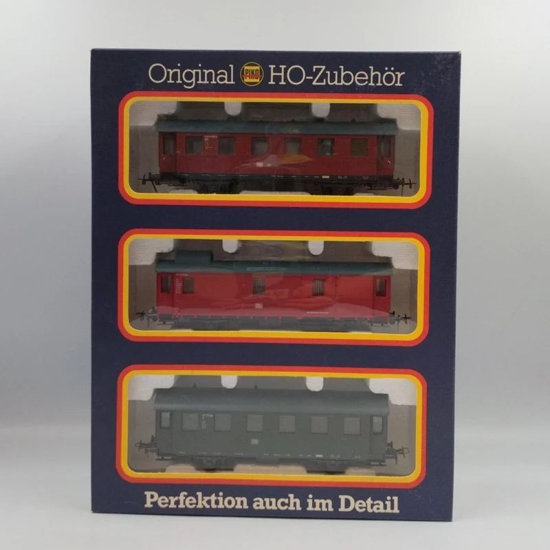 PIKO HO Gauge 0726 Coffret de 2 voitures voyageurs et 1 wagon de marchandises