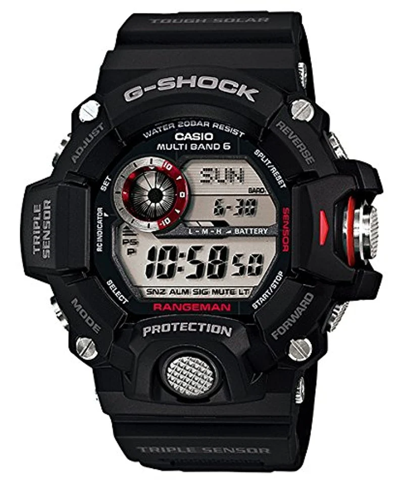 [Casio] Montre solaire radiopilotée CASIO G-SHOCK Rangeman GW-9400-1DR (Identique au modèle GW-9400J-1JF) [Produit importé]